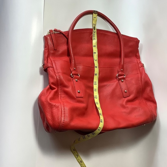 Kate Spade Cobble Hill fold over red shoulder bag - Picture 5 of 16